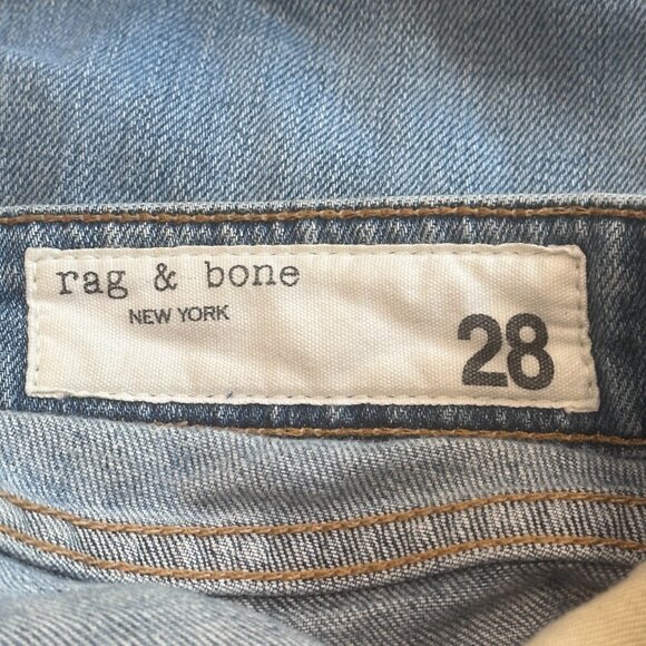 rag & bone Dre ankle boyfriend jeans low-rise slim Boho Sz 28 #W26443K510SWH - Picture 3 of 15